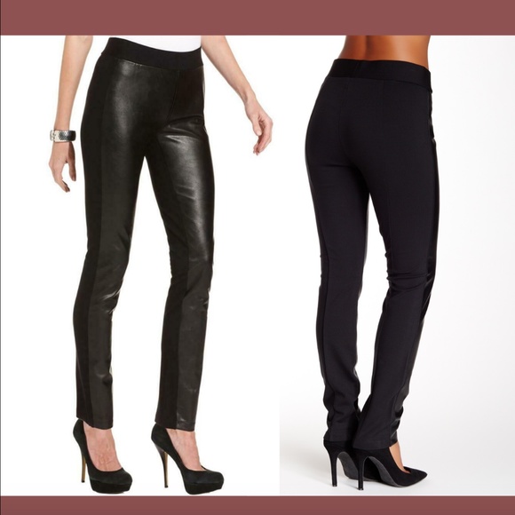 nydj faux leather leggings